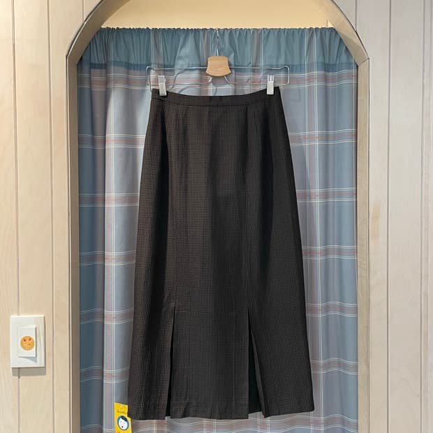 일본빈티지 밑단핀턱 스커트