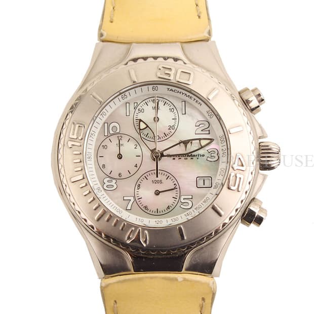 테크노마린스포츠 스틸 옐로우 밴드 시계