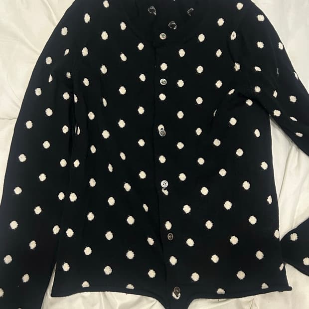 꼼데가르송 도트 가디건