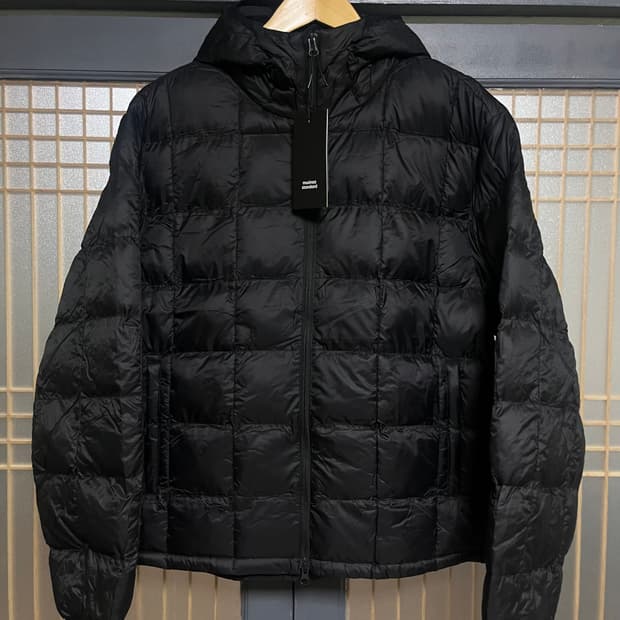 [XL]무탠다드 스퀘어퀼티드 경량패딩 블랙