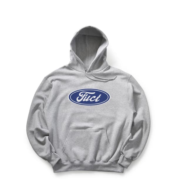 fuct 오발 로고 후디 그레이