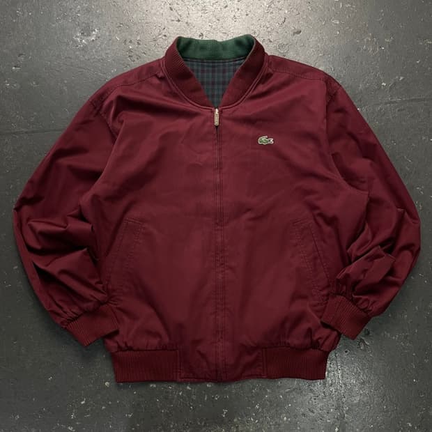 105 라코스테 리버시블 블루종 자켓 