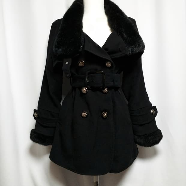 빈티지 퍼코트 대장 y2k자켓 그런지 핀터깔 오네갸루 긱시크 고스펑크