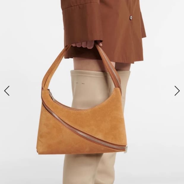 코페르니 스웨이드 지퍼 숄더백