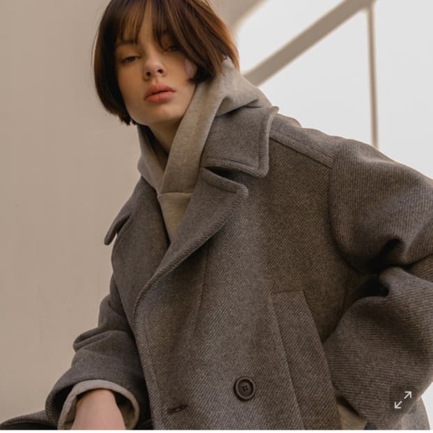 누이슈 헤더먼트 하프 울 코트