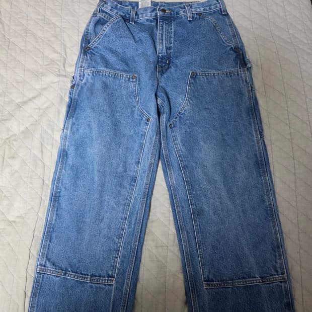 [34X34] 빈티지 칼하트 더블니 B73 DST 데님팬츠 굿 B-11