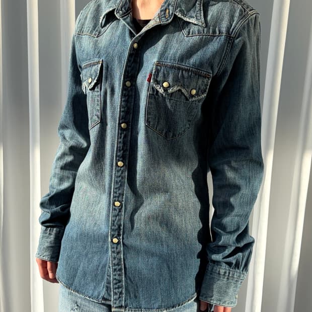 [S]리바이스 빈티지 웨스턴 데님 셔츠