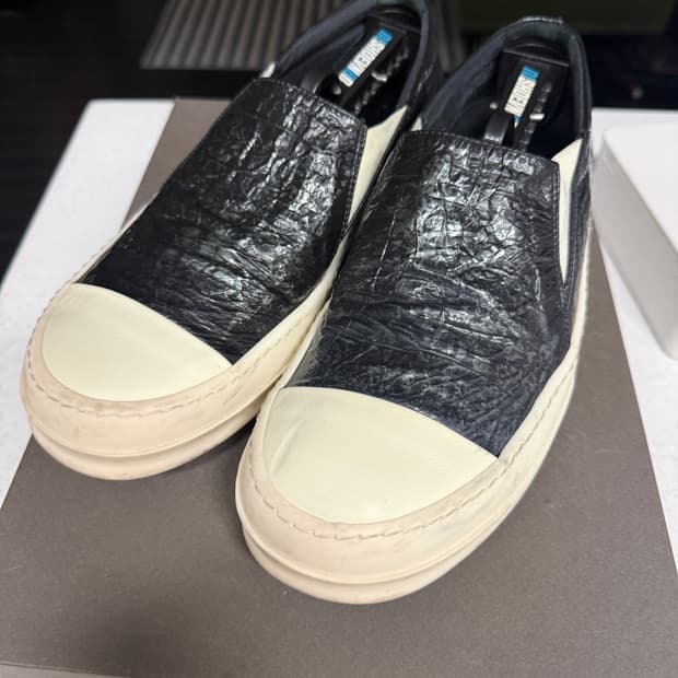 릭오웬스 다크쉐도우 라몬즈 로우 슬립온(에나멜)