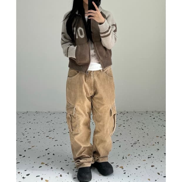 빈티지 코듀로이 카고 팬츠