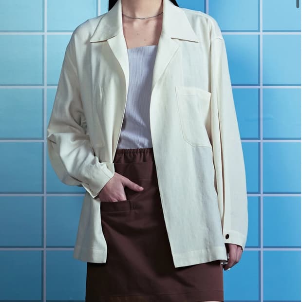 누보텐 오픈 루즈핏 자켓