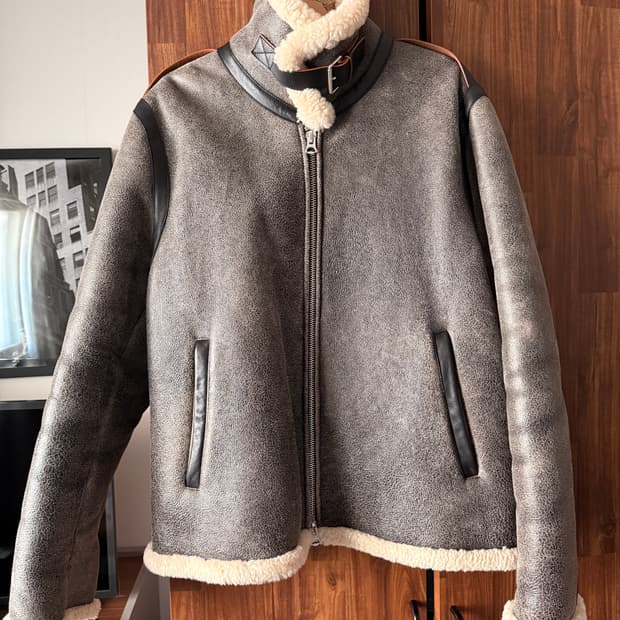 [아크네] 무스탕 무통 자켓 XL 52