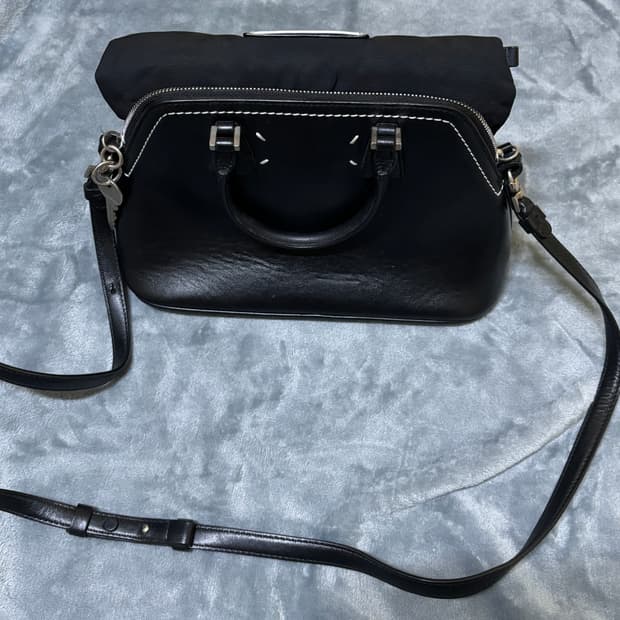 정품 메종 마르지엘라 5AC 미니 블랙 토트백