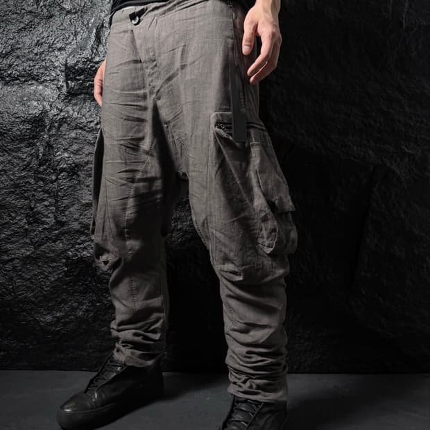 Masnada Linen Cargo Pants