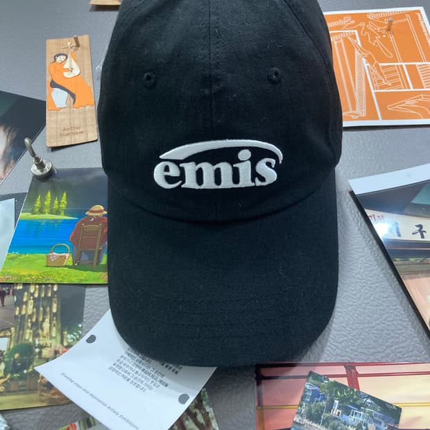 emis  이미스 모자  볼캡 블랙