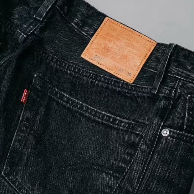 리바이스 x에디피스 블랙 501 빅E 셀비지