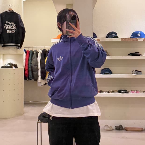 아디다스 오리지널 파이어버드 트랙탑 퍼플 U997