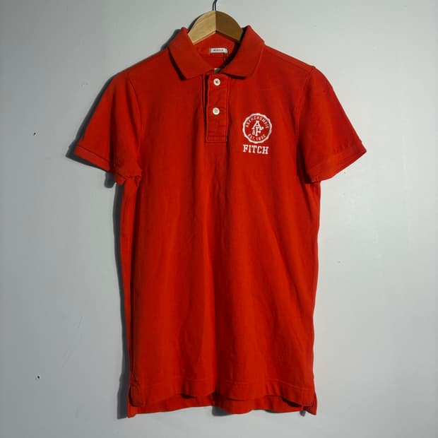 아베크롬비 오렌지 반팔 카라티 (무료배송)