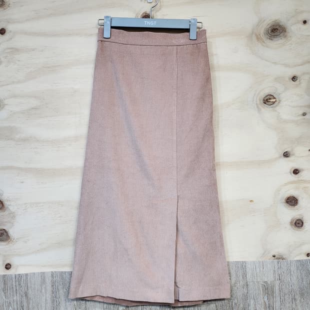 333) 코듀로이 밴딩 롱스커트