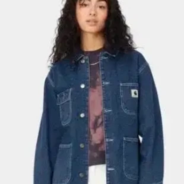 칼하트 데님 재킷 코트 S (안감 퀼팅)
