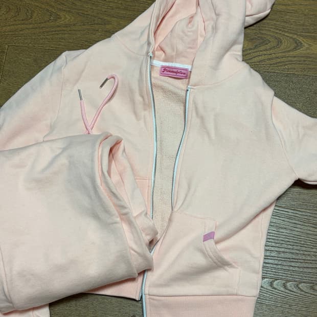 플리즈노팔로우 플노팔 일자핏 셋업 코랄 S