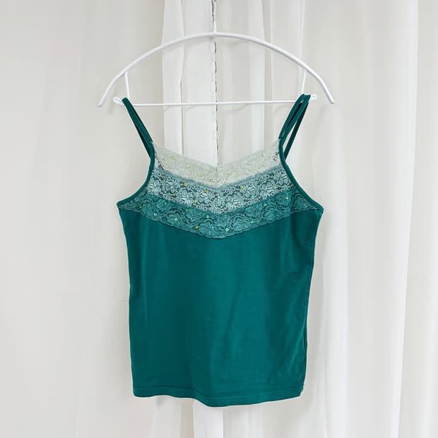 okinawa emerald lace sleeveless