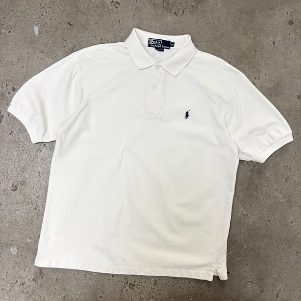 폴로 화이트 카라 반팔티[2131]