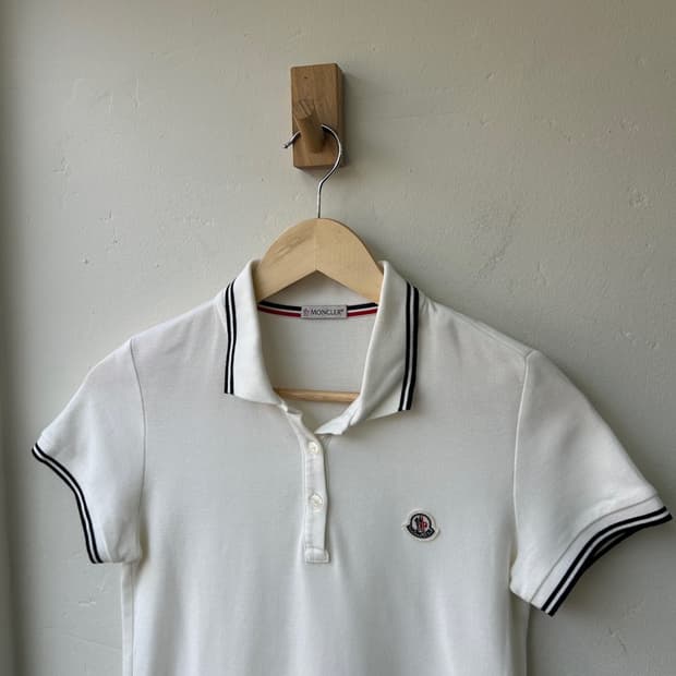 16669 - 몽클레어 로고 패치 폴로 카라티