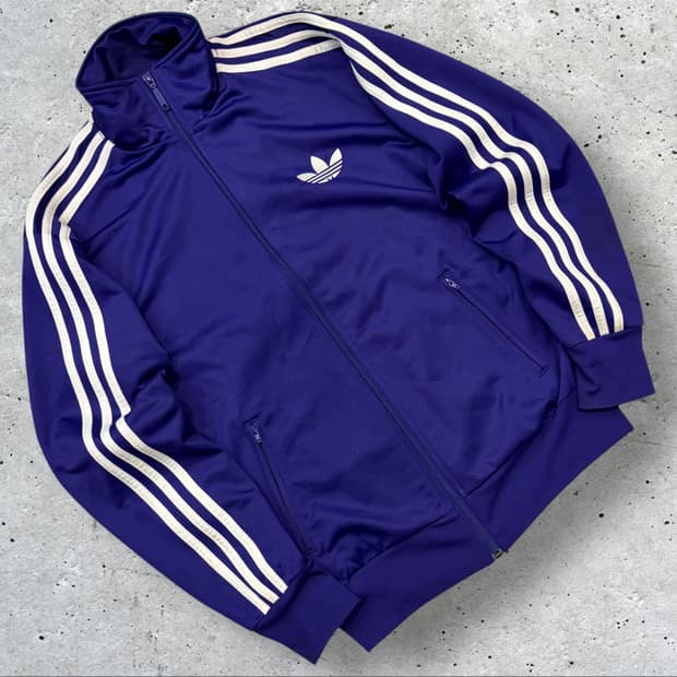[95] 13s 아디다스 파이어버드 퍼플 삼선 트랙탑 져지 C89