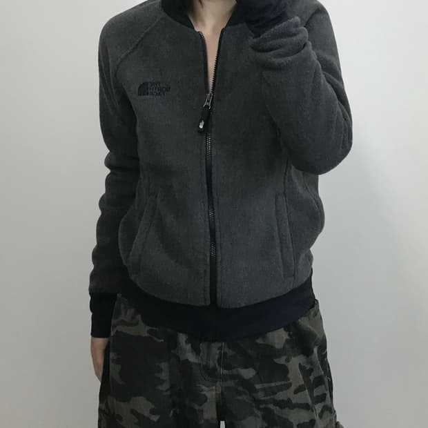 노스페이스 플리스 블루종 자켓