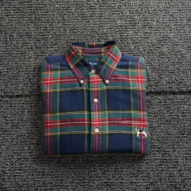 90s 폴로 랄프로렌 블레이크 체크 아카이브 셔츠 3252