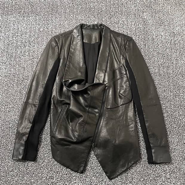 빈티지9. 양가죽 지퍼 디테일 가죽자켓 라이더 레더