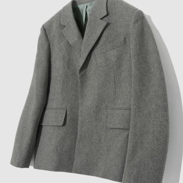 세터 모던 클래식 투버튼 울 자켓 그레이 XL