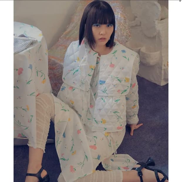 프레클 플라워 나시 원피스