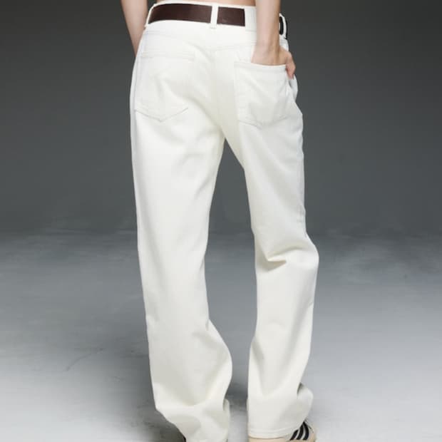 글로니 제인 진 화이트 팬츠 s