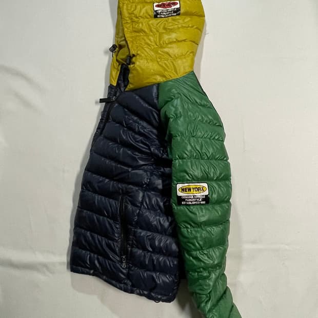 서상영 fubu 컬러블럭 경량패딩