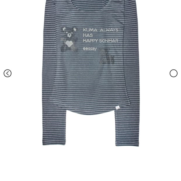 에세이 eessay 쿠마 티셔츠 그레이 kuma