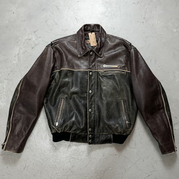 00's 할리데이비슨 디스 레더 자켓 풀그레인 레더 자켓