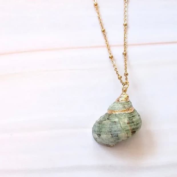 Shell Pendant Necklace ์๋ผ ์กฐ๊ฐ ํฌ๋ํธ ๋ชฉ๊ฑธ์ด