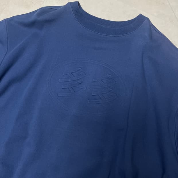 다다이즘 로고 맨투맨 블루