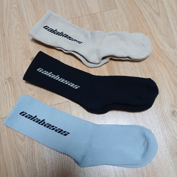 이지 칼라바사스 양말 3족 세트
