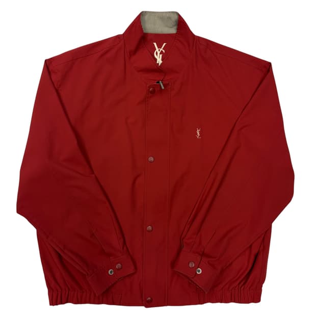 입생로랑 레드 블루종 자켓 XL