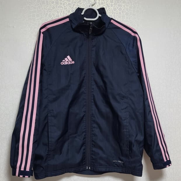 아디다스 네이비 핑크 바람막이 M