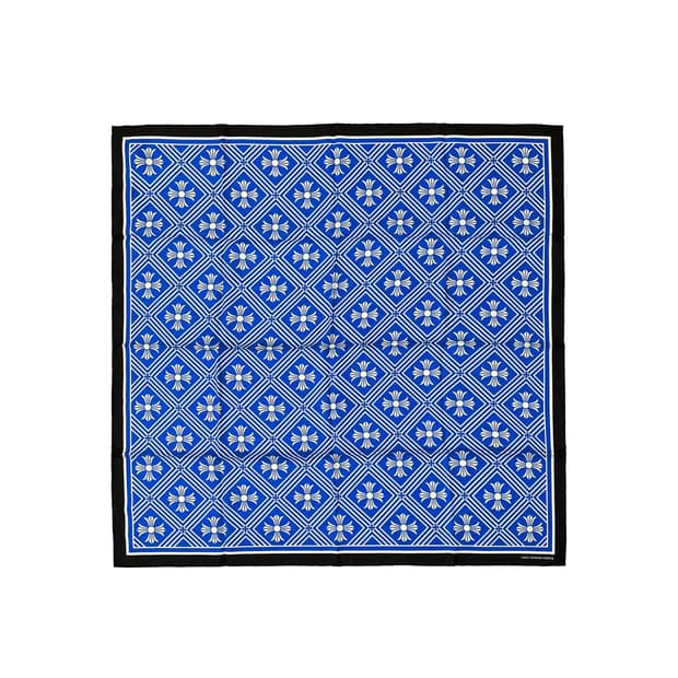 Chrome Hearts Silk Scarf Blue