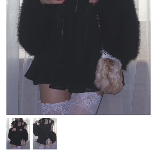 새상품)엔젤넘버555 스노우 엔젤 블라우스 블랙