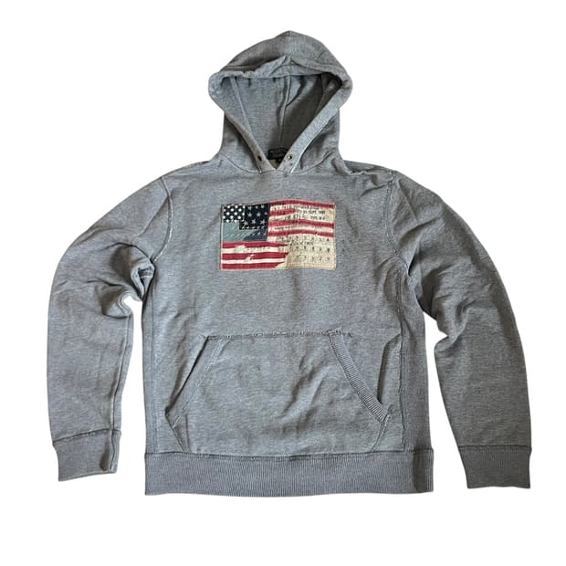 폴로 성조기 후디