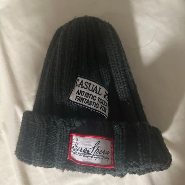 빈티지 카키 비니