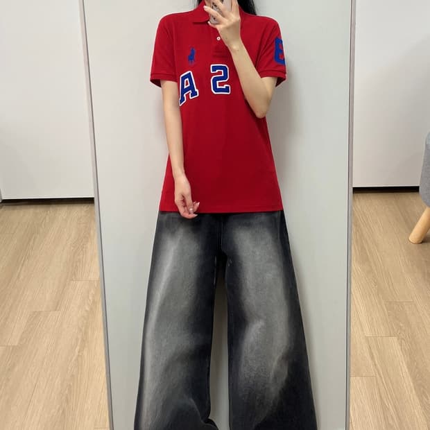 (새상품) 폴로 랄프로렌 빅포니 USA 반팔 카라티