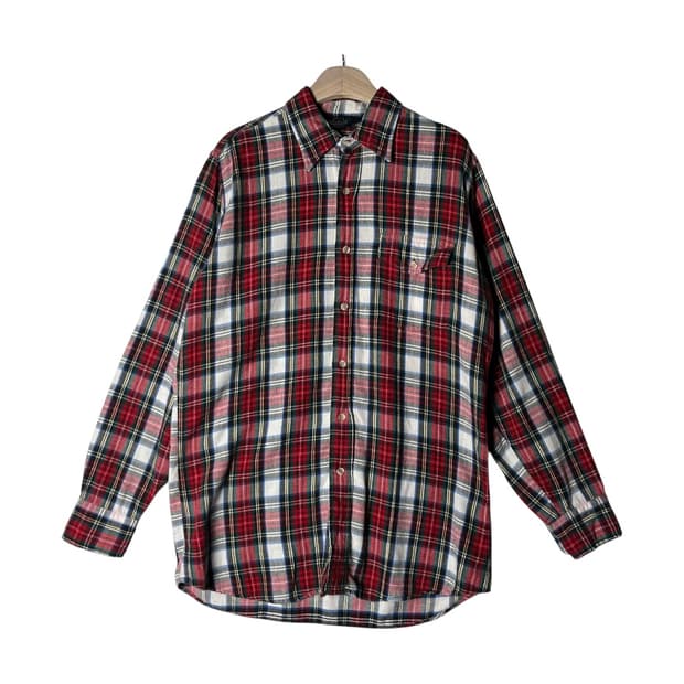 [Woolrich] 울리치 빈티지 레드 체크 플란넬 셔츠