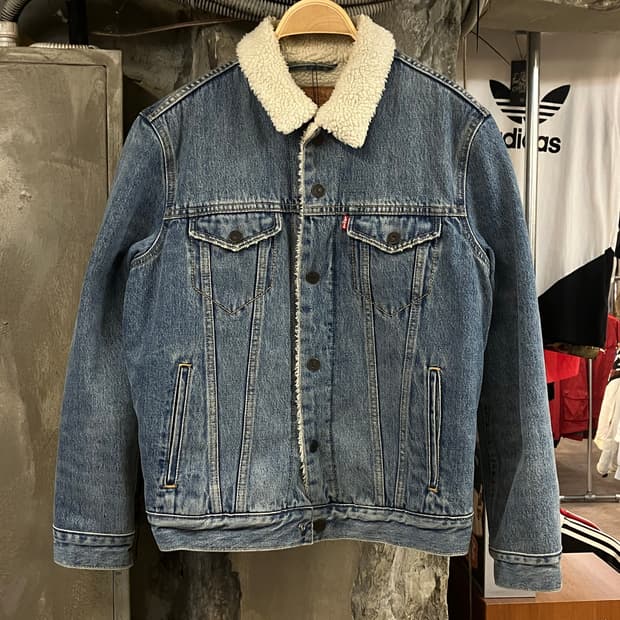 리바이스 양털 데님 자켓 S #csz1821 