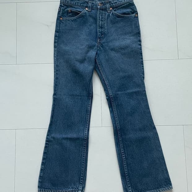 80s 빈티지 리바이스 517 오렌지탭 (진청)